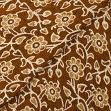 Coton batik imprimé Agra fond camel
