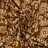 Coton batik imprimé Agra fond camel