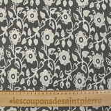 Coton batik imprimé Agra fond gris
