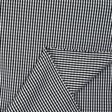 Polyester Vichy 2 mm blanc et noir