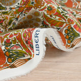Coton liberty ® 150th Oscars Palace marron au mètre