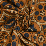 Coton indien imprimé Hyderabad fond camel