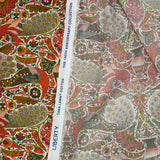 Coton liberty ® 150th Oscars Palace marron au mètre