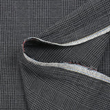 Gaze de polyester Prince-de-Galles gris et noir