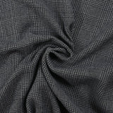 Gaze de polyester Prince-de-Galles gris et noir