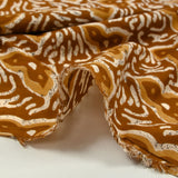 Coton batik imprimé Jodhpur fond camel
