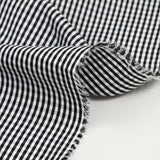 Polyester Vichy 2 mm blanc et noir