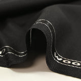 Tissu tailleur en laine et mohair noir