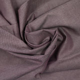 Coton oxford lie de vin