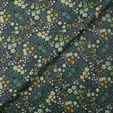 Tissu imperméable déperlant imprimé jardin floral vert