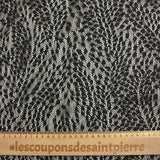 Dentelle polyester Amélia doré fond noir