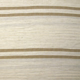 Viscose et coton rayé en relief taupe fond écru naturel