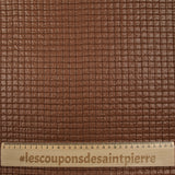 Matelassé à carreaux marron