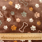Polar Doudou Printed Dog Fund Brown background