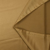 Crêpe envers satin doré foncé