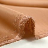 Sergé de viscose terracotta clair
