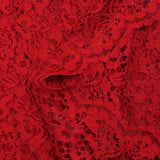 Red Maud scalloped lace