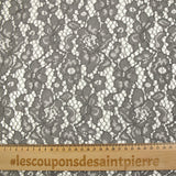 Dentelle festonnée Maud gris