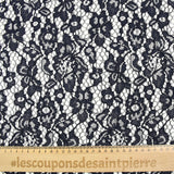 Dentelle festonnée Maud bleu nuit