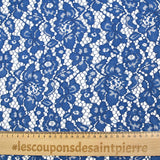 Encaje festoneado Maud azul real
