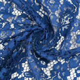 Encaje festoneado Maud azul real