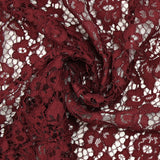 Maud burgundy scalloped lace