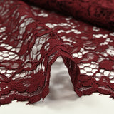 Maud burgundy scalloped lace