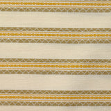 Coton tissé-teint rayé brodé fond ficelle
