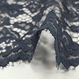 Dentelle festonnée Maud bleu charrette
