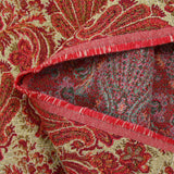 Polycotton jacquard with strawberry and yellow ornament