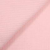 Coton 100% nid d'abeille rose dragée