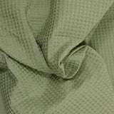 Coton 100% nid d'abeille kaki