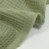 Coton 100% nid d'abeille kaki