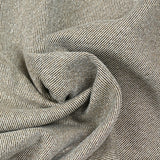 Sergé polyester blanc et camel