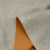 Sergé polyester blanc et camel