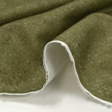 Coton imprimé effet granit vert kaki