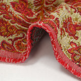 Polycotton jacquard with strawberry and yellow ornament