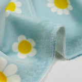 Jersey de velours nicky imprimé marguerite fond ciel