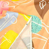 Cotton satin elastane -facing salmon background
