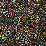 Viscose imprimée fleurs Meryl fond noir