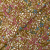 Viscose imprimée fleurs Meryl fond marron