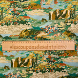 Coton liberty ® Coastal Landscape vert au mètre