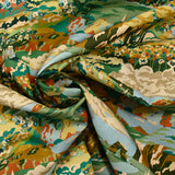 Coton liberty ® Coastal Landscape vert au mètre