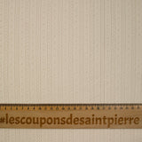 Jersey pointelle 100% coton écru