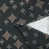 Gabardine 100% coton symbole celtique fond noir