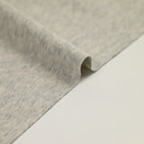 Heavy heather gray tubular ribbed jersey