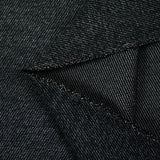 Black brushed polyviscose wool