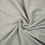 Heavy heather gray tubular ribbed jersey