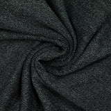 Black brushed polyviscose wool