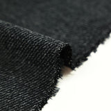 Black brushed polyviscose wool